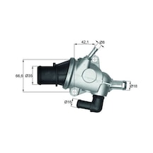 Termostat - Alfa Romeo 156, Spider, Gt, Gtv, 145, Punto, Stilo, Barchetta, Coupe - Mahle-tı12588