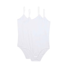 Royaleks 2 Adet İp Askılı Kadın Çıtçıtlı Body Beyaz Çok Renkli Royaleks 2 Adet İp Askılı Kadın Çıtçıtlı Body Beyaz Çok Renkli