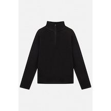 Urbanwild Polar Yarım Fermuarlı Siyah Siyah