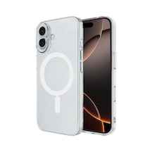 Newface Apple İphone 16 Plus Kılıf Magneticsafe Şeffaf Silikon - Şeffaf