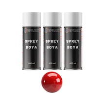 3 Adet Ral 3020 Trafik Kırmızı Sprey Boya 400 Ml.