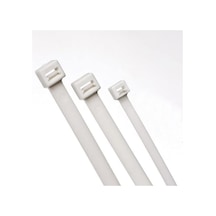 Siyah Cırt Plastik Kelepçe 4,8x380 100 Adet Kablo Bağı Beyaz