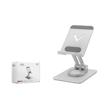 Hadron Hdx8025 360 Döner Ayarlanabilir Masaüstü Telefon Standı Metal - Gümüş