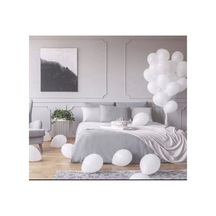 Beyaz Pastel Balon 20 Adet 12 İnç Beyaz Beyaz