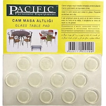 Pacific Cam Masa Altlığı Cam Tutucu Silikon Çap 18 Mm Şeffaf