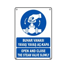 Buhar Vanası Yavaş Yavaş Aç-kapa 21x30cm Pvc Isg Levha