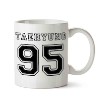 Bts Taehyung 95 Bangtansonyeondan Porselen Kupa Bardak Beyaz