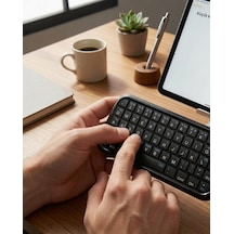 Kablosuz Mini Bluetooth Klavye Telefon Tablet Pc Uyumlu Lazer