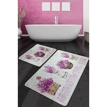 Giardino Di Lavanda Banyo Halısı Djt 2 Li Set Çok Renkli