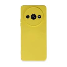 Xiaomi Redmi A3 4g Kılıf Nano İçi Kadife Silikon - Sarı -