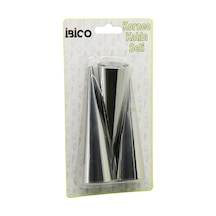 3pcs Metal Korneo Kalıp - Pasta Dekorasyon Aparatı Çap:3.4cm X Uzunluk:12cm Brkt-921602 5580 Çok renkli