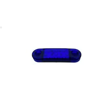 12 Volt 9 Ledli Dekoratif Oval Mavi Led Lamba - 10 Adet