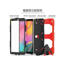 Galaxy T510 Tab A 10.1 Kılıf Griffin Tablet Kapak - Kırmızı Diğer