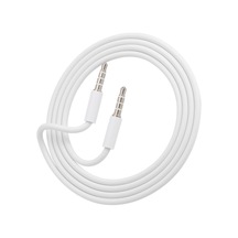 Maiyame Beyaz 3.5mm Erkek-erkek Stereo Ses Kablosu - Telefon, Hoparlör, Araba, Bilgisayar Uyumlu 1m Pvc Ses Bağlantı Kablosu