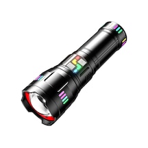F.b.ı Pro F-3002 Tg Led Gece Şeritli Type-c Şarjlı El Feneri Siyah
