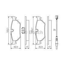 Bosch Fren Balatası Arka 123Mm 806 94 02