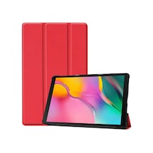Zore Galaxy Tab A 8.0 2019 T290 Uyumlu Smart Cover Standlı 1-1 Kılıf-kırmızı