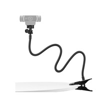 Geeksen Esnek Metal Kamera Ayağı - 72cm Uzunluk, 1/4 Vida Bağlantı, 1kg Taşıma Kapasitesi, Masa Kenarı İçin Sabit Tutturucu