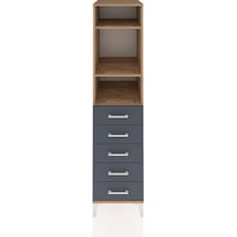 Kronos Dolap 3 Raflı 5 Çekmeceli 44x59x182 Çam-antrasit Atlas Çam Kronos Dolap 3 Raflı 5 Çekmeceli 44x59x182 Çam-antrasit Atlas Çam