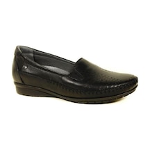 Forelli 51301 Hakiki Deri Comfort Günlük Kadın Ayakkabı Siyah Sıyah