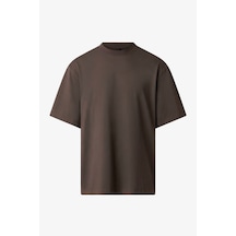 Manta 5930 Premium Oversize Erkek T-shirt-34077 Kahverengi