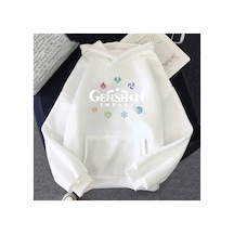 Tarzsokak Beyaz Unisex Genshin Etki Kapüşonlular 2021 Bahar Kore Hoody Grafik Sokak Ulzzangk