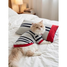 Bubbles Pastel Kedi Uyku Takımı Mini Yastıklı Şeker Renkli Yazlık Kedi Pijama Seti