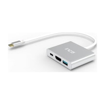 Inca Itpc-04txt Type-c Hub, 4k 30hz Hdmı, Usb 3.0, 100w Pd, Alüminyum Kasa