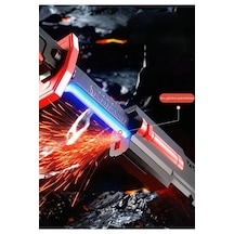 Şarj Edilebilir Rgb Led Işıklı Spray Buhar Efektli Kıvılcımlı Oyuncak Işın Kılıc Kırmızı - Siyah