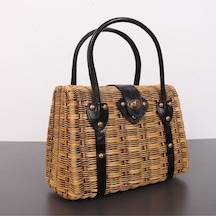 Mylamp Mybag Rattan Çanta 32 X14 X23 Cm Bej