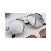 Erkek Uv-400 Korumalı Güneş Gözlüğü Gri - 720769329 Gümüş
