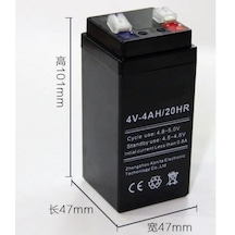 4Volt 4Amper Akü Terazi ve Işıldak Aküsü 47X101X47 MM N11.40