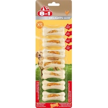 8in1 Delights Strong XS Tavuklu Köpek Ödül Kemiği 7'li 140 G