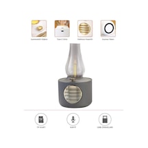 Vintage Gaz Lambası Taşınabilir Bluetooth Speaker Ayarlanabilir Işıklı Usb Şarjlı