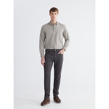 Lcwaıkıkı Classic Antrasit Slim Fit Gabardin Erkek Chino Pantolon