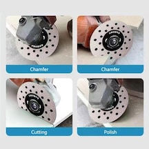 1 Adet Gözenekli Genişletilmiş Kaya Levhaları Kesme Diski 100mm Düz Taşlama Kesme Bıçağı 3.93 İnç Kesme Bıçağı Taş Seramik İçin