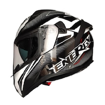 Mts M-801 Energy Fullface Güneş Vizörlü Motosiklet Kaskı Beyaz Siyah