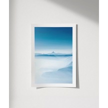 Çerçevesiz Poster Sislerin İçindeki Dağlar