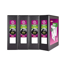 Durable Şeffaf Dosya, 4'lü Paket, Siyah Çok Renkli