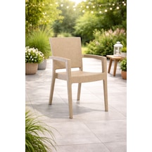 Novussi Paris Rattan Koltuk 4'lü Paket Cappuccino