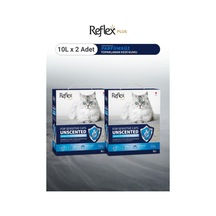 Reflex Plus Hassas Kediler İçin Parfümsüz Topaklanan Kedi Kumu 10l X 2 Adet