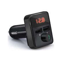 Dianziye Bt5.0 Araç Fm Transistörü - İkili Usb Şarj Cihazı, Mp3 Çalar, Elsiz Arama, Kaliteli Ses, Siyah