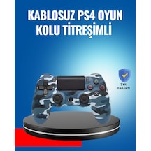 Bluetooth Kablosuz Ps4 Gamepad Çift Motorlu Siyah Controller - Lisinya 46121435