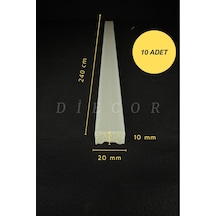 Diecor Dekoratif Boyanabilir 10 Adet 2 Cm Polistren Duvar Çıtası Beyaz 20 X 10 Model:xa159