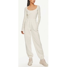Calvin Klein Waffle Knıt Cuffed Jog Pant Beyaz