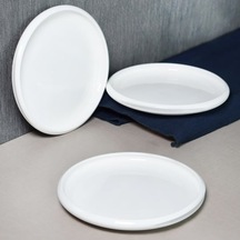 Porselen Limpio 3lü Pasta Tabak Seti 20 cm
