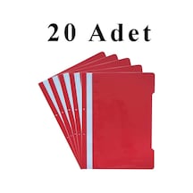 A4 Kırmızı Telli Dosya 1 Paket 20 Adet