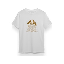 Vikins Gungnir Runes Beyaz Kısa Kol Erkek Tshirt 001
