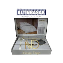 Jakarlı Saten Çift Kişilik Nev Takımı Perle Coin Renkli
