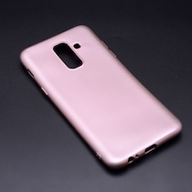 Samsung Galaxy Uyumlu A6 Plus 2018 Kılıf Esneyebilen Şık Sofina Silikon Kapak Rose